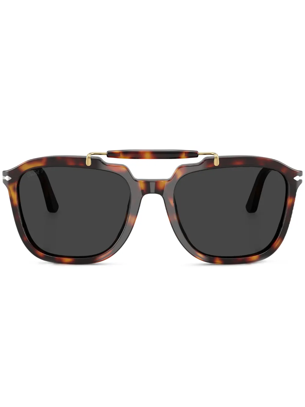 

Солнцезащитные очки в квадратной оправе Persol, коричневый