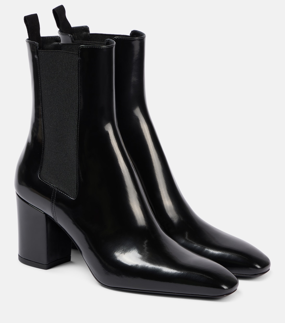 Кожаные ботильоны Betty 70 Saint Laurent, Noir