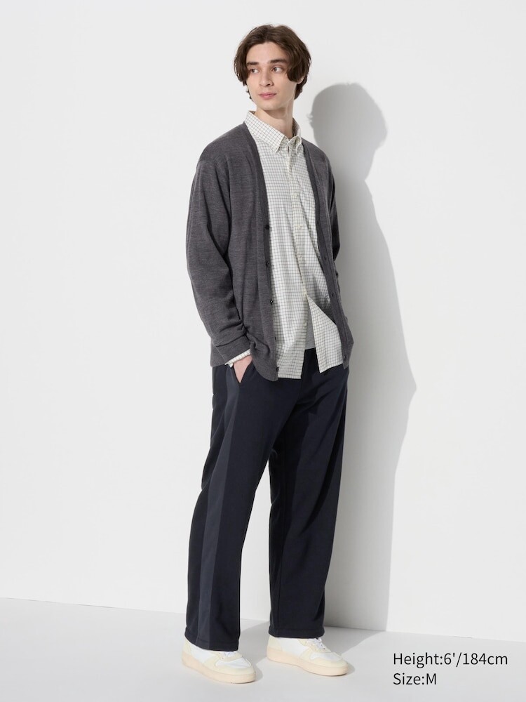 

Джоггеры полоски по бокам, длинные Uniqlo, цвет 09 черный