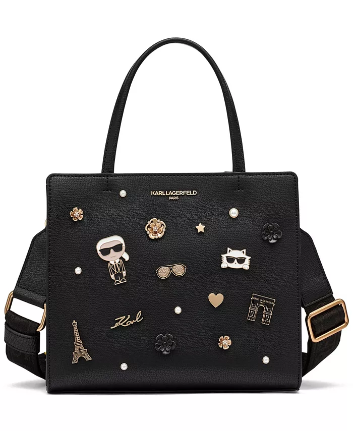 

Сумка-портфель Maybelle с булавками KARL LAGERFELD PARIS, черный