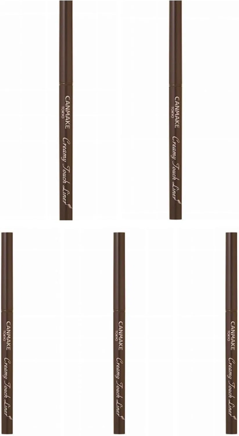 Подводка для глаз гелевая Can Make Creamy Touch Liner 02 Medium Brown, 5 шт.