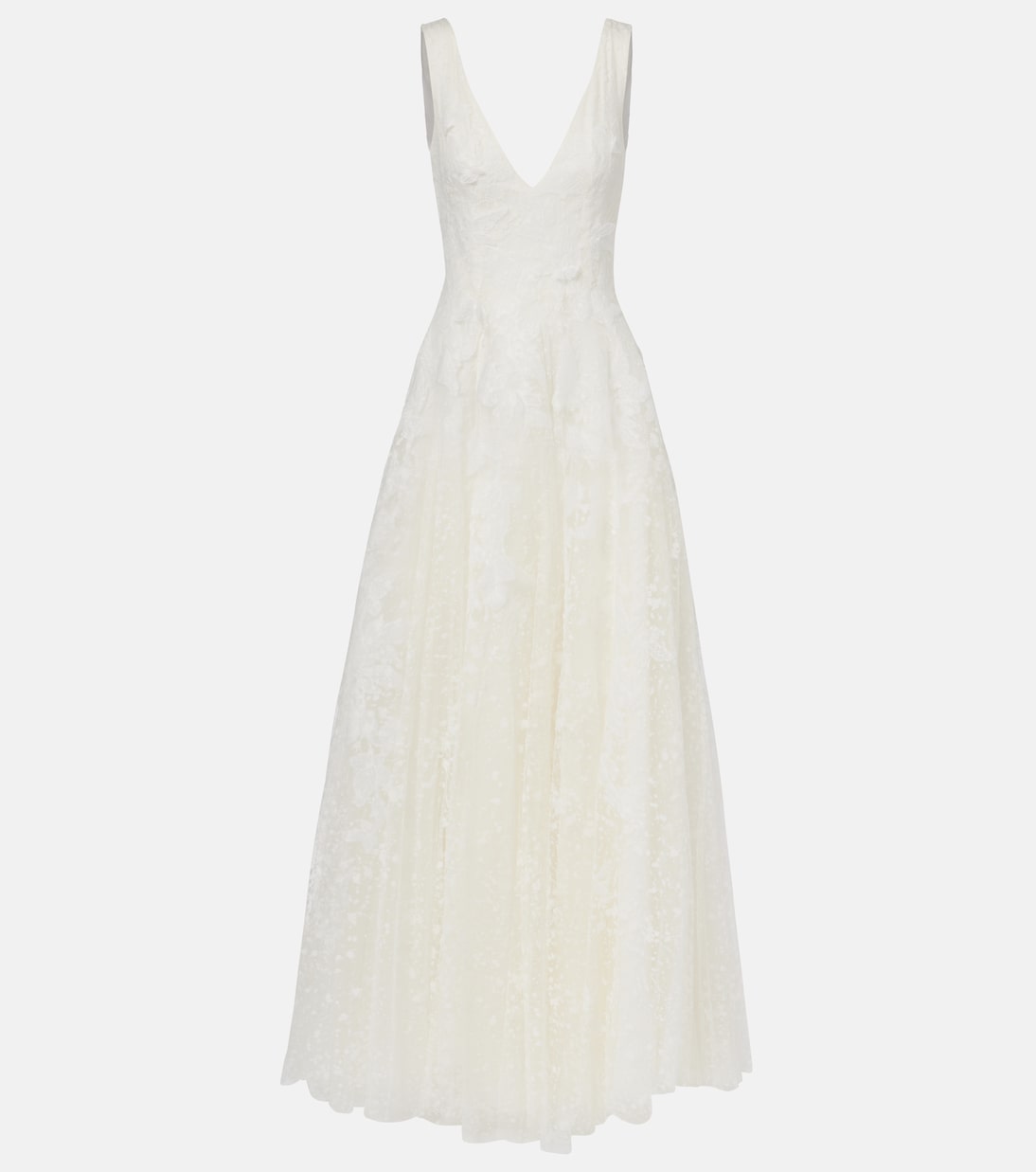 

Платье макси без рукавов Costarellos, слоновая кость