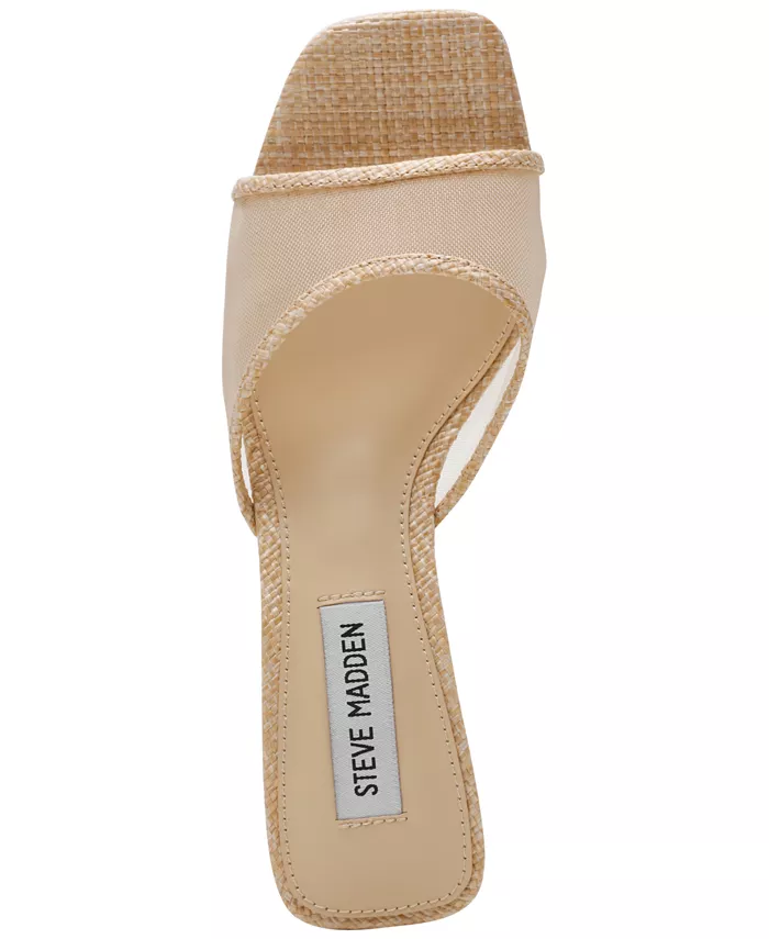 Женские мюли на платформе Seleste Steve Madden, коричневый/бежевый — фото 4