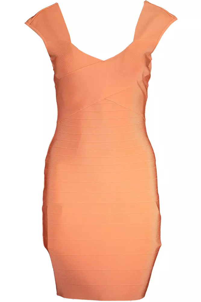 

Женское платье из оранжевой вискозы Marciano By Guess