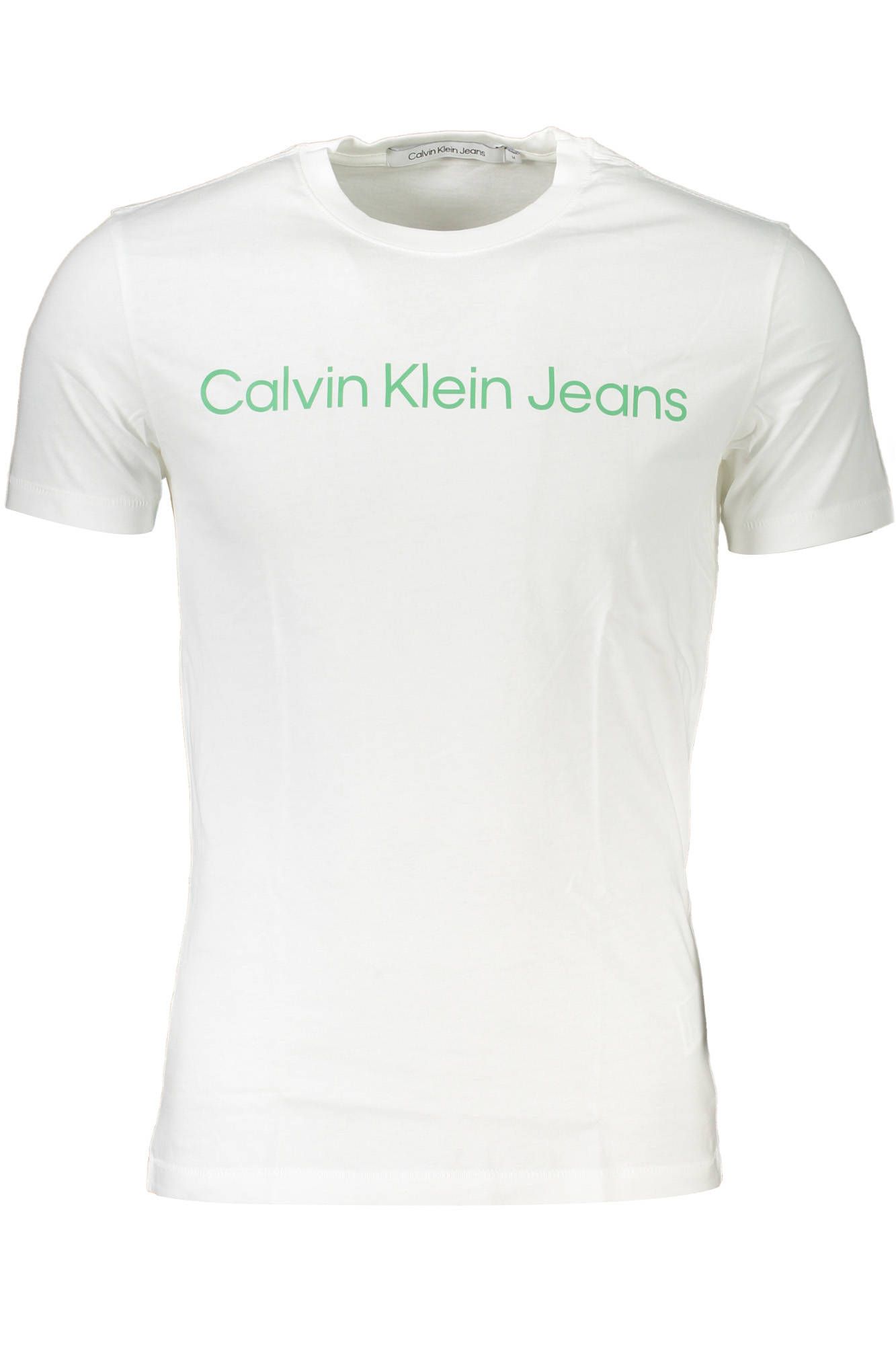 

Белая хлопковая мужская футболка Calvin Klein