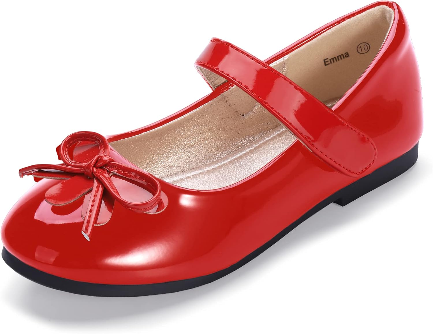 

Детские туфли для девочек Hehainom, малышки и маленькие дети, балетки Mary Jane с бантом, для школы, девичьи праздничные туфли, красный