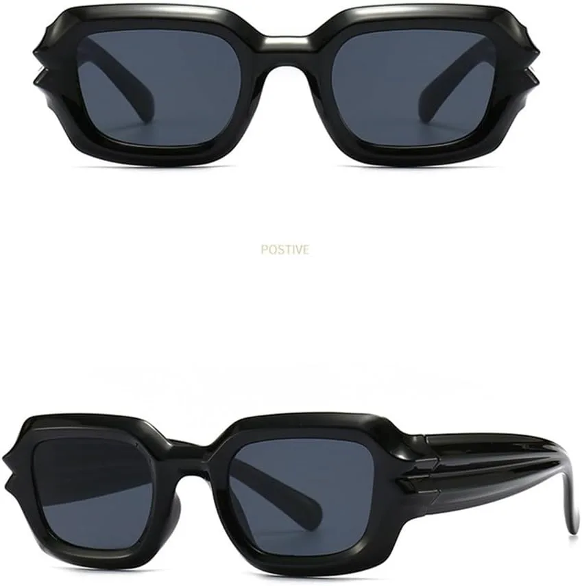 

Винтажные модные солнцезащитные очки в оранжевой толстой прямоугольной оправе для женщин и мужчин, стильные солнцезащитные очки в стиле хип-хоп HVTVTLA, C4