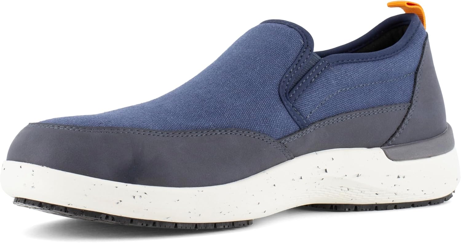 Мужские рабочие кроссовки Rockport Truflex Fly Mudguard Work Powered by MaxTrax Construction Shoe Rockport Works, темно-синий — фото 4
