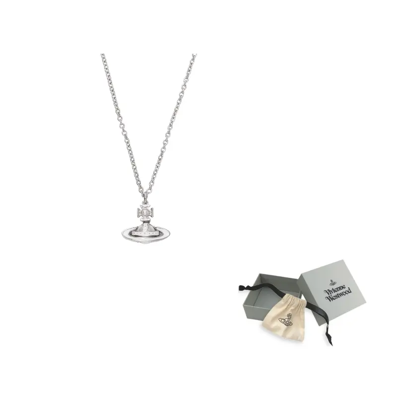 

Vivienne Westwood Латунное ожерелье для женщин серебристо-белый фарфор