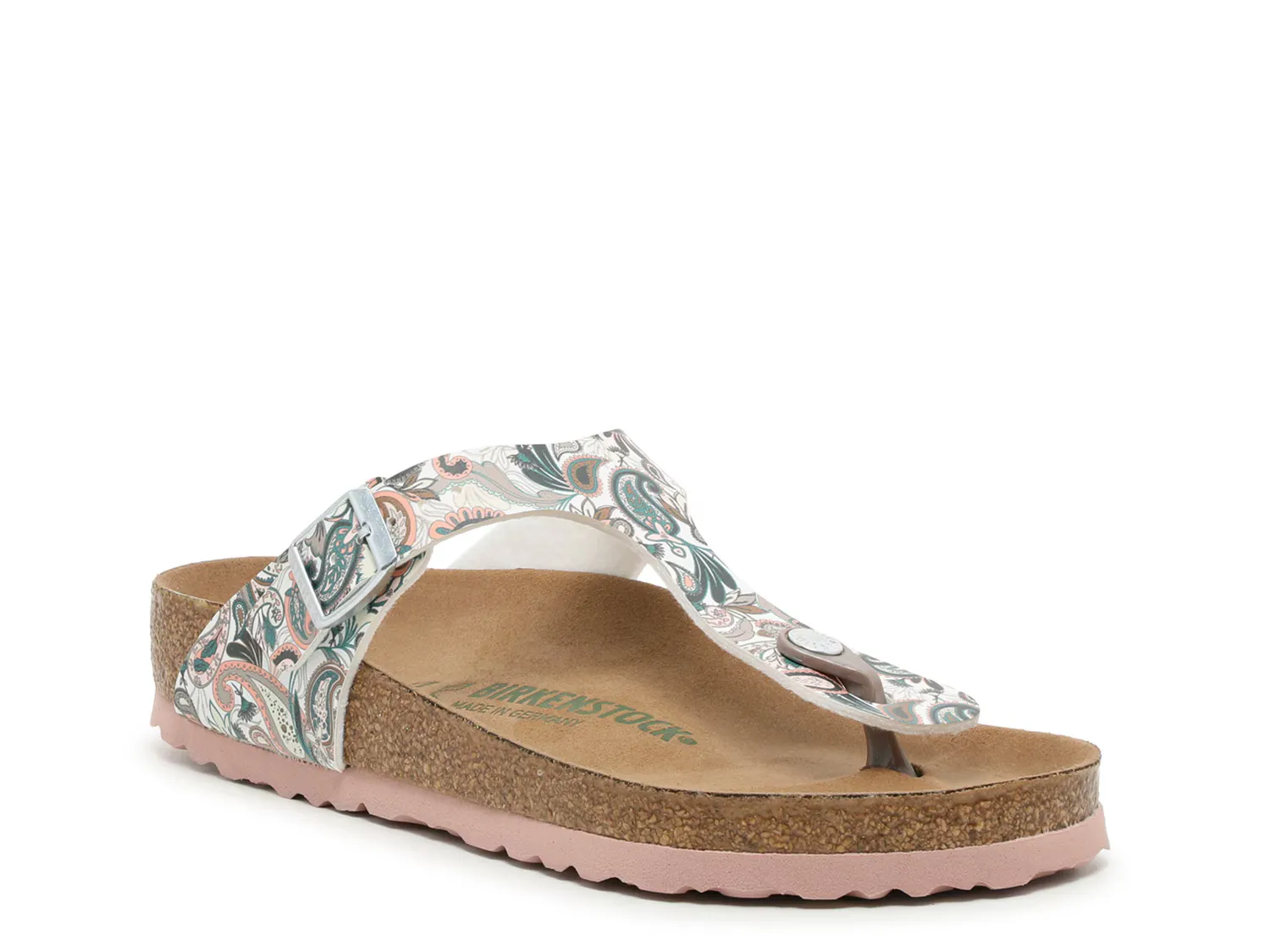 

Сандалии Gizeh Sandal Birkenstock, цвет white_multicolorpaisleyprint