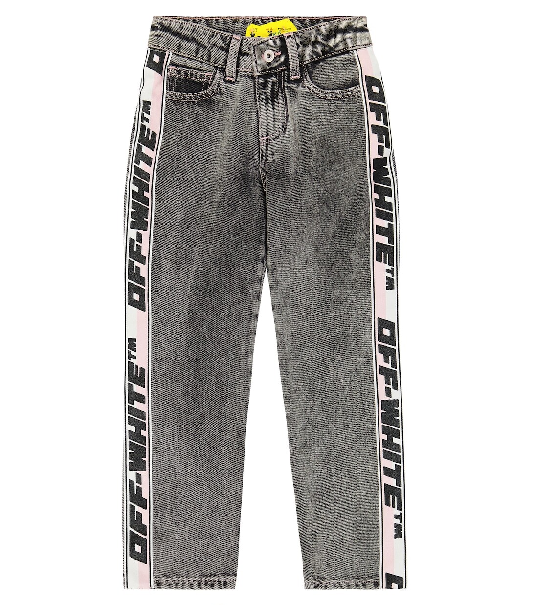 

Джинсы с логотипом Off-White Kids, серый