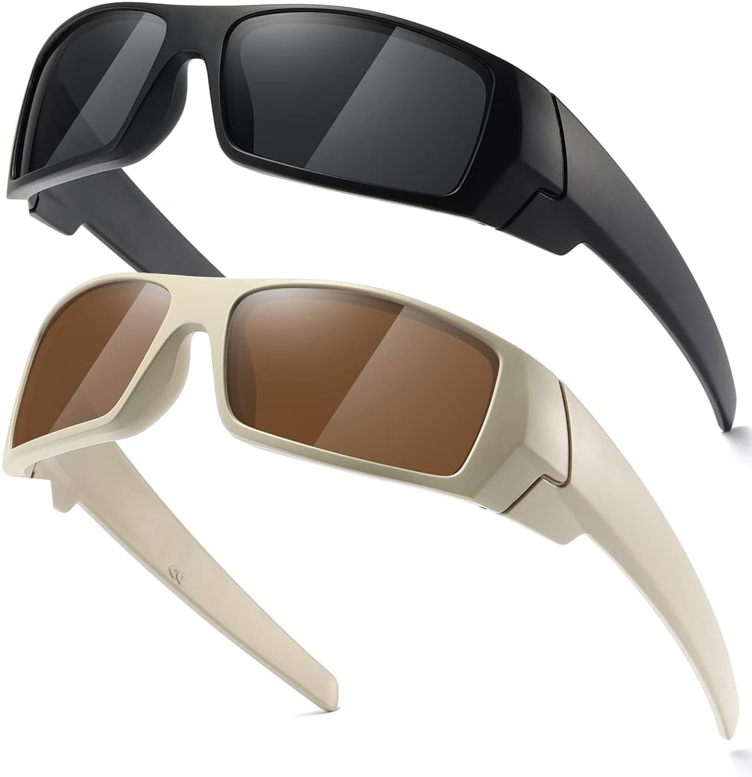 

Поляризованные солнцезащитные очки для мужчин и женщин, модные, в стиле ретро, ​​спортивные, прямоугольные, обтекаемые, винтажные, с защитным экраном TIANYESY, Black - Black / Desert - Teal