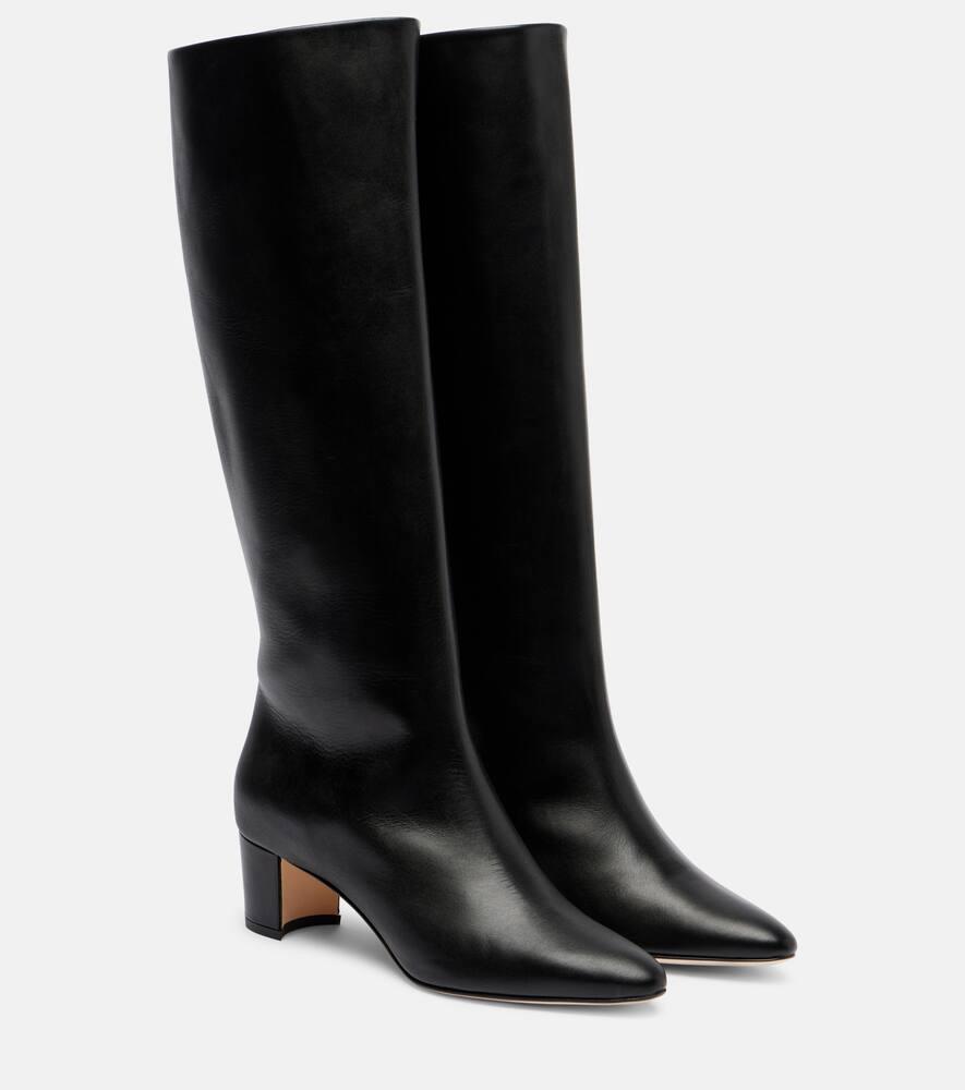 Ботинки кожаные Myra 50 Manolo Blahnik, 0015 Blck
