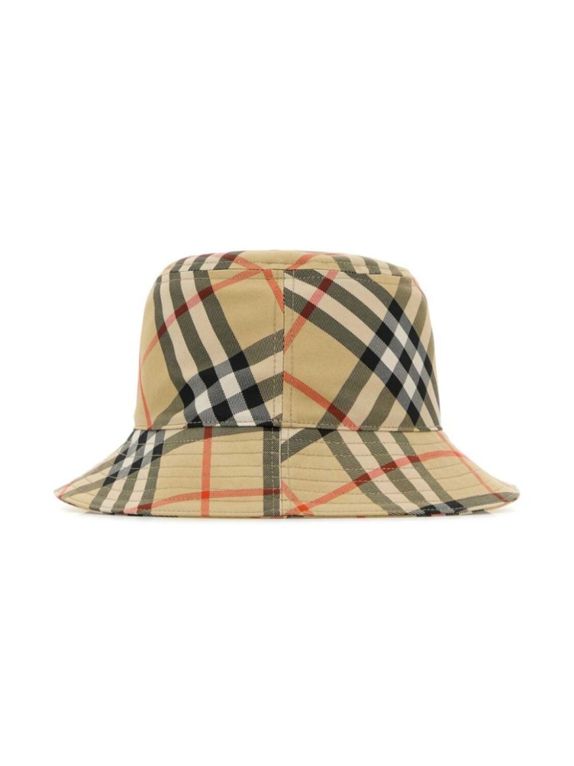 Панама в клетку Vintage Check Burberry, нейтральный цвет — фото 2