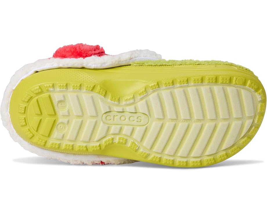 Детские клоги Crocs The Grinch Classic Lined Crocs Kids — фото 3
