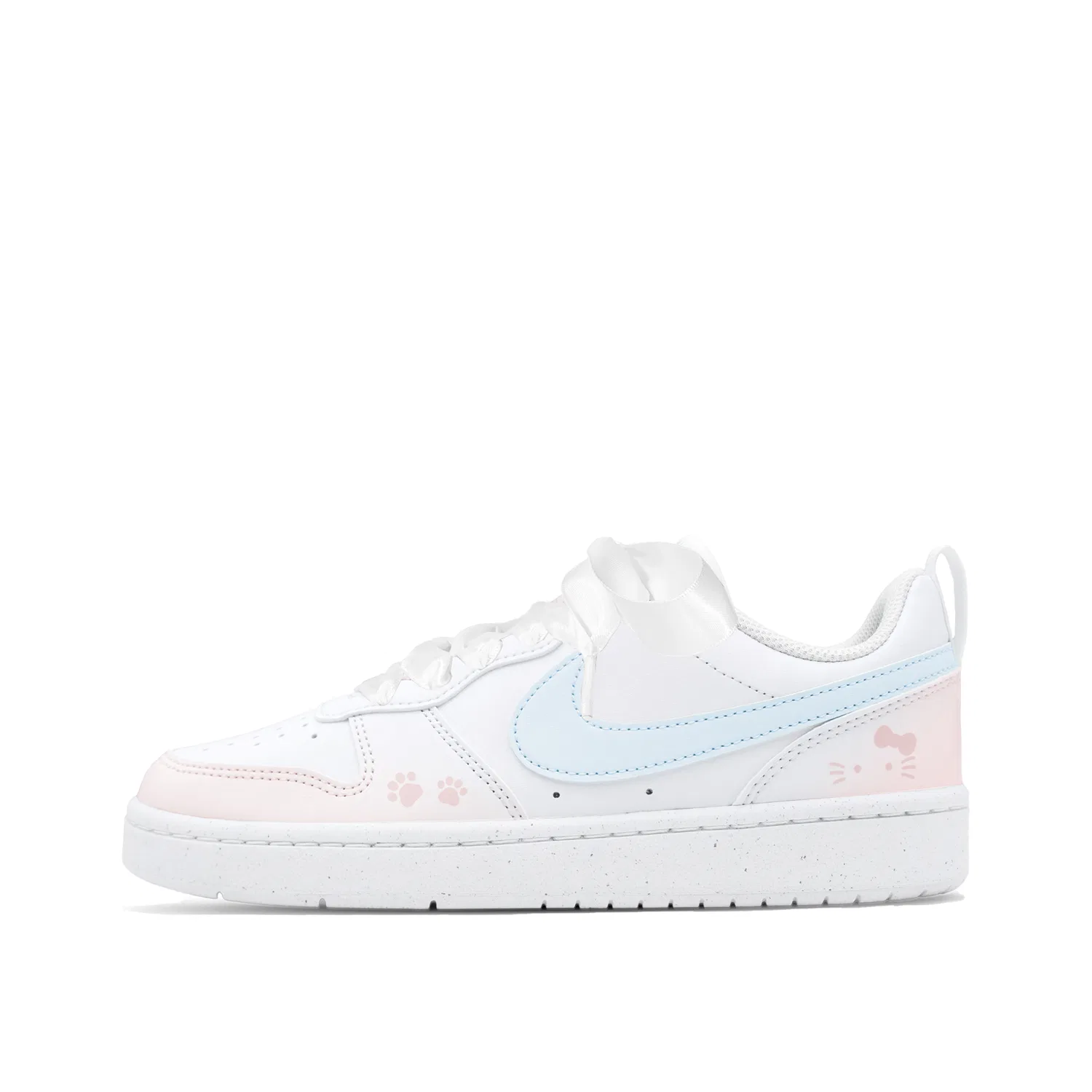 Кроссовки детские Nike Court Borough Low 2 белый/розовый/синий