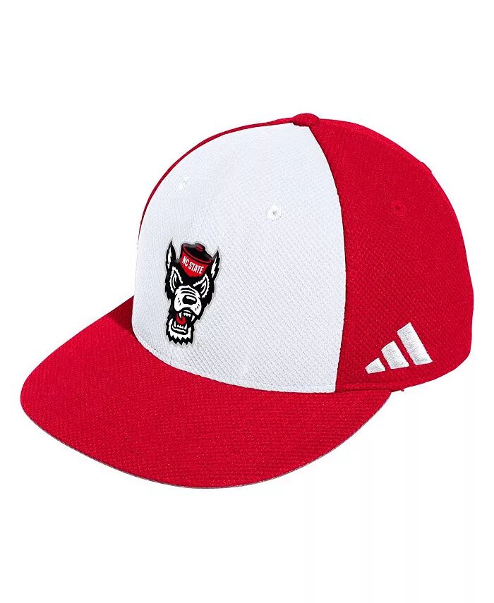 

Мужская белая бейсбольная кепка NC State Wolfpack On-Field adidas