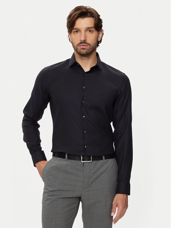 

Рубашка узкого кроя Calvin Klein, синий