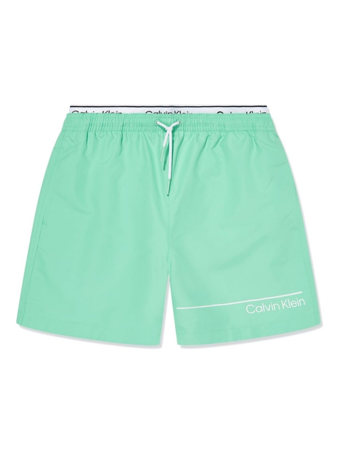 

Плавки-шорты с кулиской и логотипом Calvin Klein Kids, зеленый