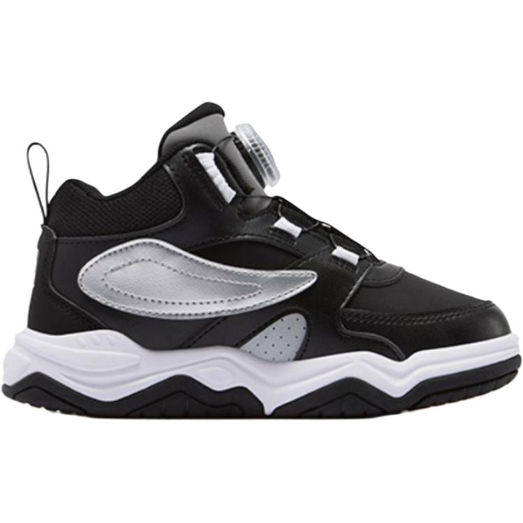 Heritage FHT Mid top детские скейтбординг кроссовки для детей 3-7 лет FILA KIDS, черный — фото 4