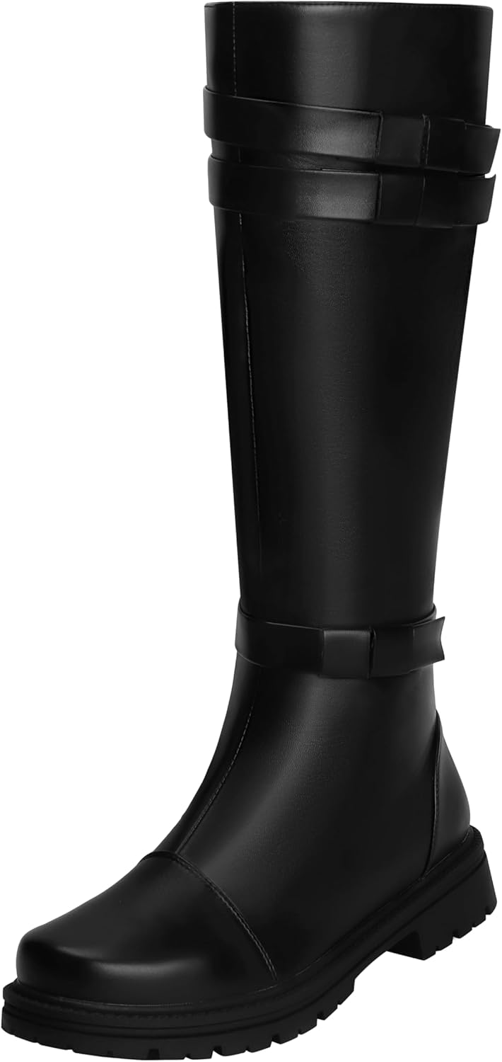 

Мужские высокие сапоги ACE SHOCK эпохи Средневековья и Ренессанса для пиратского косплея и Хэллоуина, черный