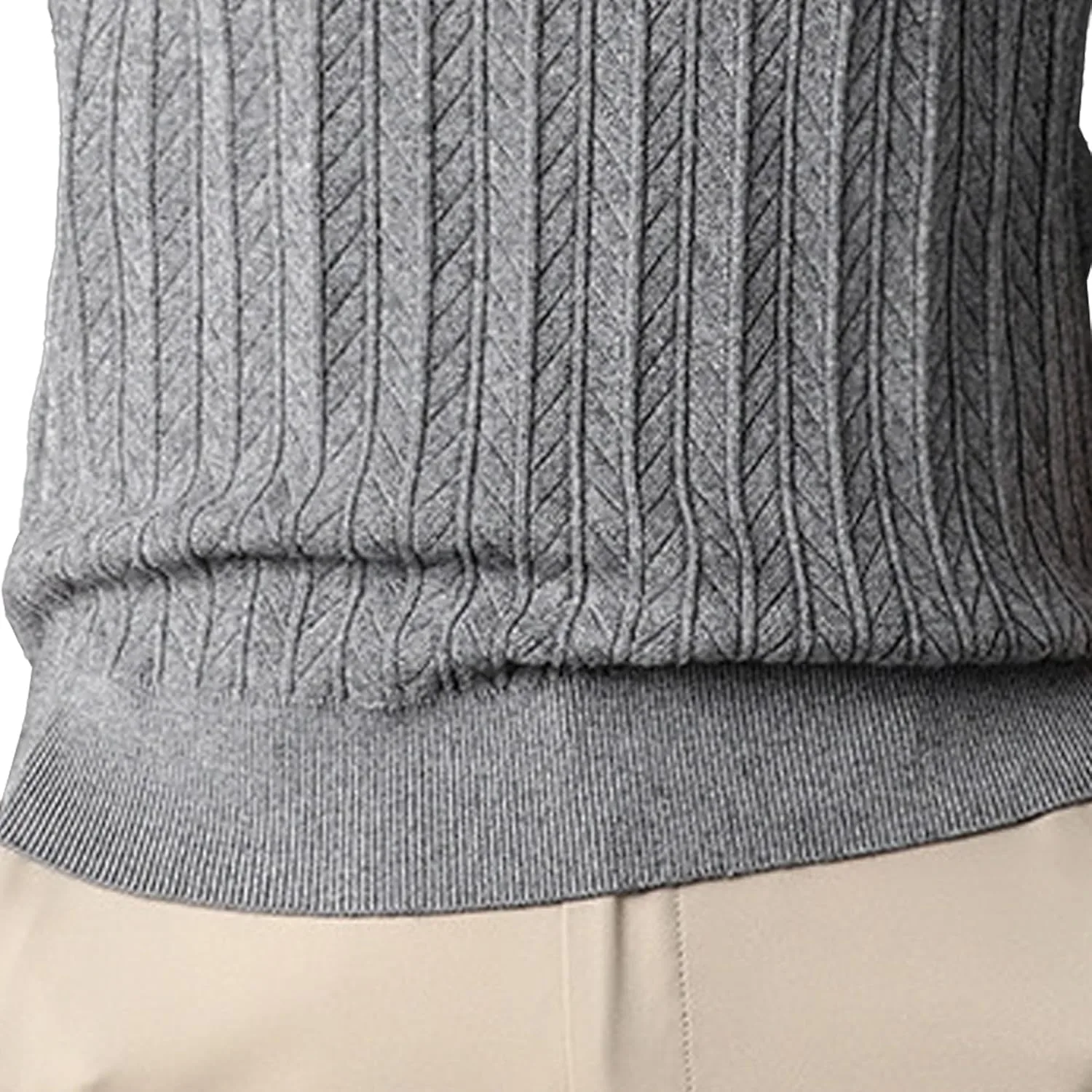 Мужской свитер Slim Fit для повседневной носки — фото 2