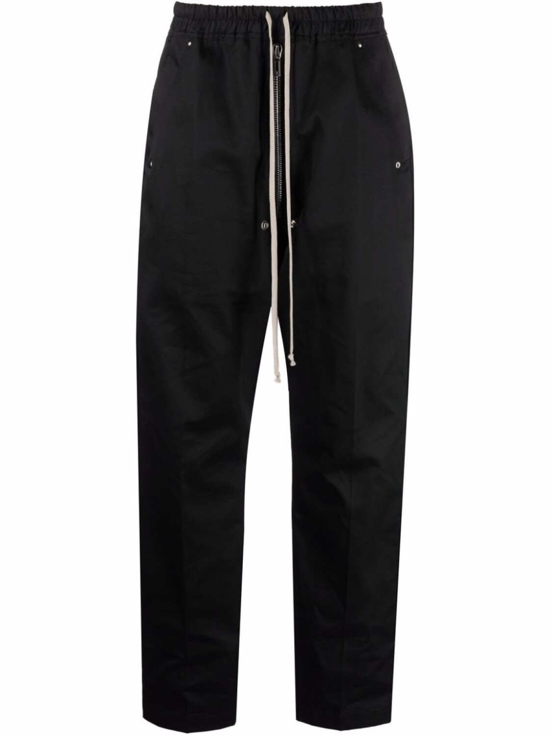 

Rick Owens DRKSHDW брюки с кулиской и низким шаговым швом, черный
