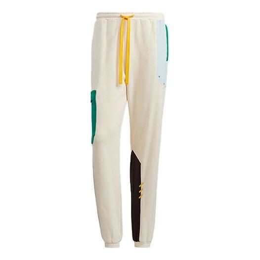 

Спортивные штаны adidas originals Series Contrasting Colors Drawstring Bundle Feet Sports Pants/Trousers/Joggers Creamy White, белый