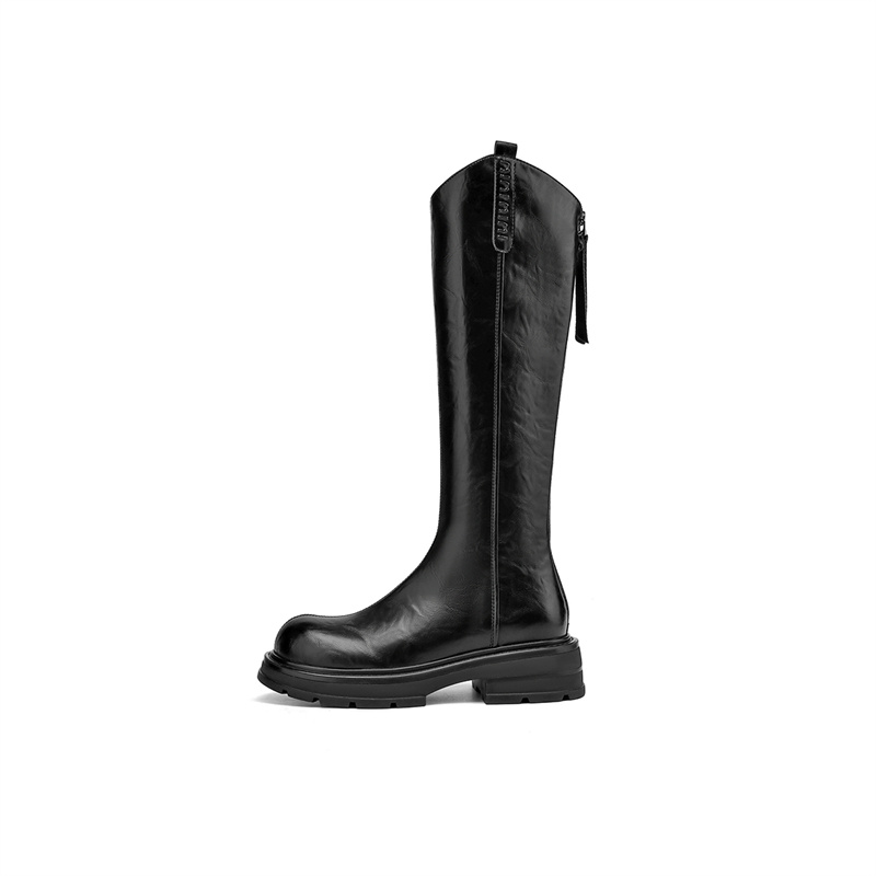 Сапоги до колена. Высота каблука 4,5 см. Женские JOSINY, Black (Heel Height 4.5Cm)