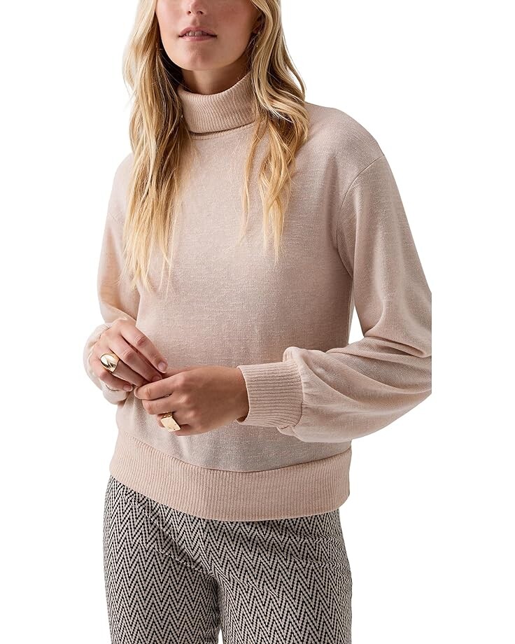 

Топ Sanctuary Ruched Sleeve Turtleneck, цвет Toasted Marshmallow
