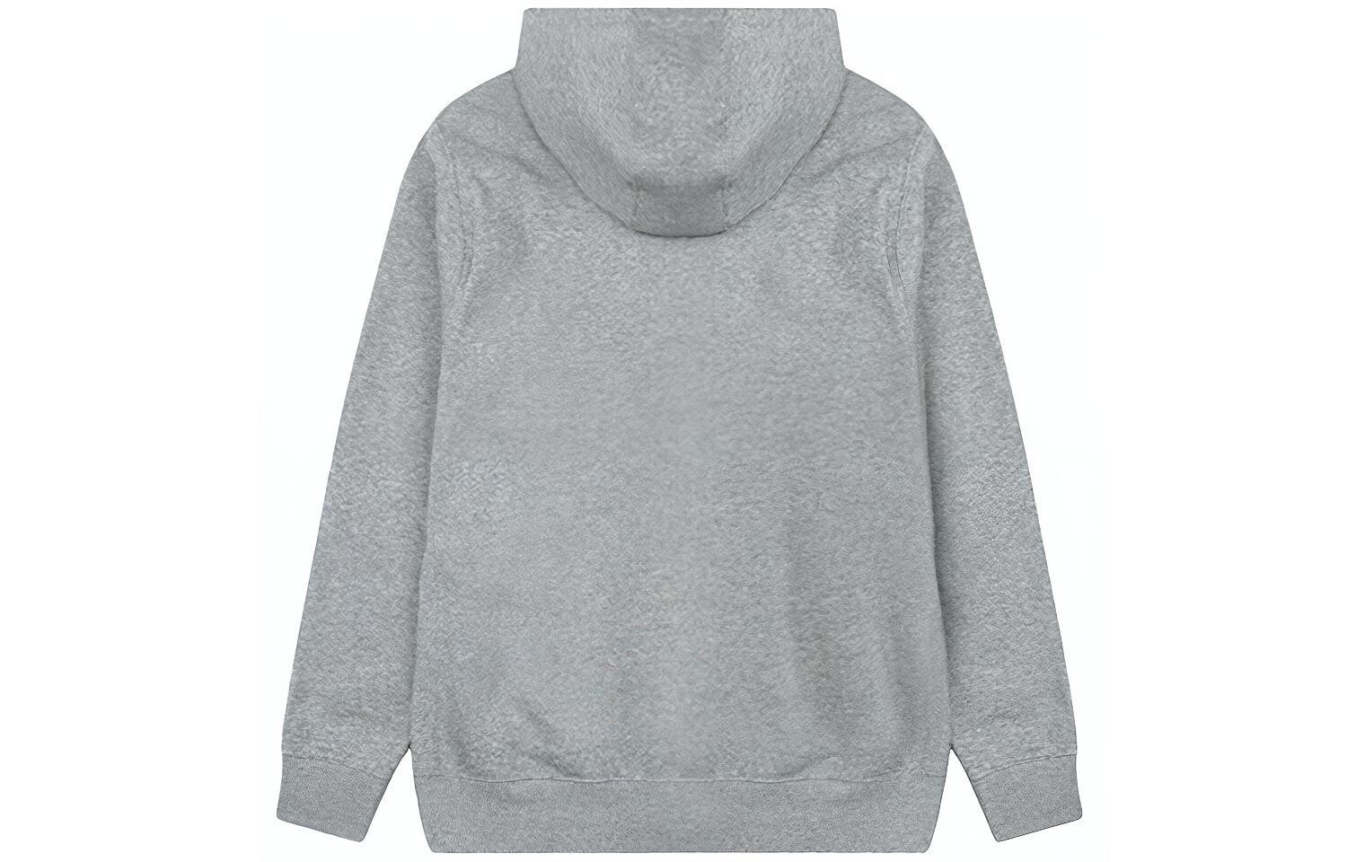 Флисовая худи с молнией во всю длину Nike Sportswear Club, темно-серая, Серый — фото 3