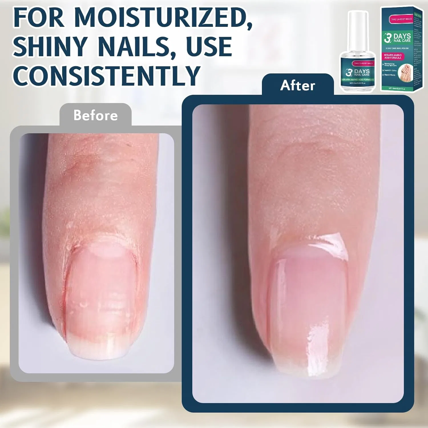 Масло для ухода за ногтями 3 Days Nail Care, 16 мл (3 шт.) Gzwy, 3 Stück — фото 3