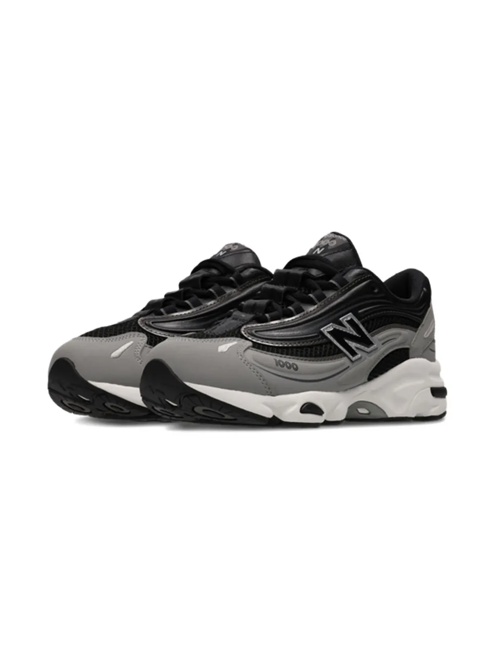 

1000 кроссовки с металлическим эффектом на шнуровке New Balance Kids, черный