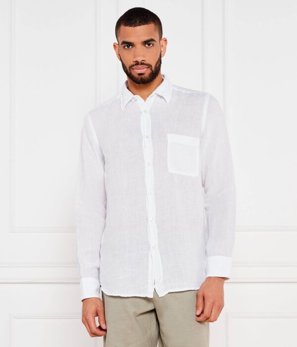 

Льняная рубашка relegant_6 Regular fit Boss Orange, белый