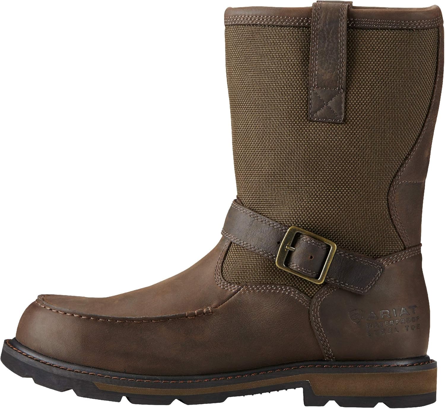 Мужские ботинки Ariat Groundbreaker с носком-мокасином H2O, темно-коричневый — фото 2