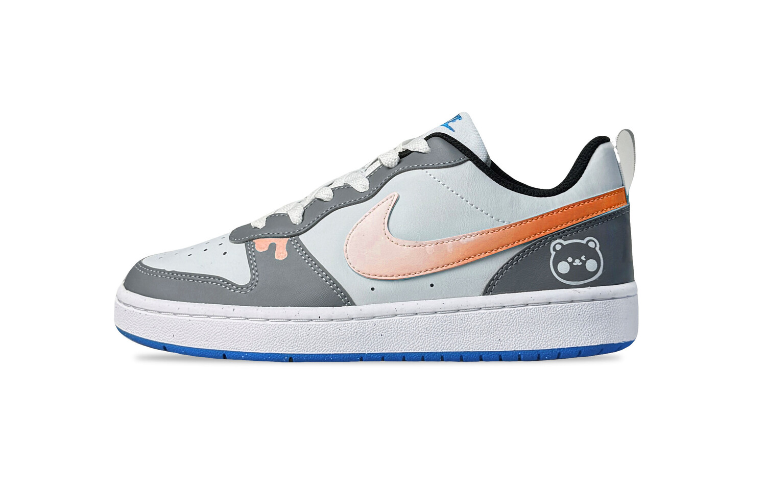 

Кроссовки Nike Court Borough Skateboarding Shoes Women's Low-top Gray, серый