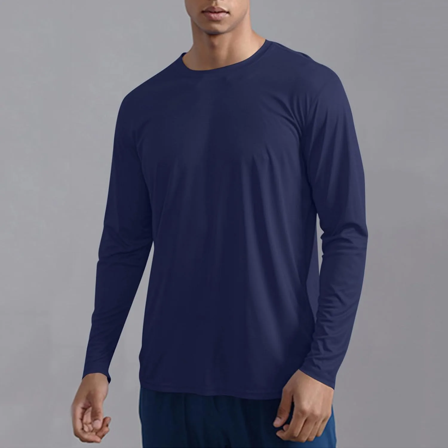 Футболка мужская Long Sleeve Moisture Wicking Quick Dry для бега и зала — фото 3