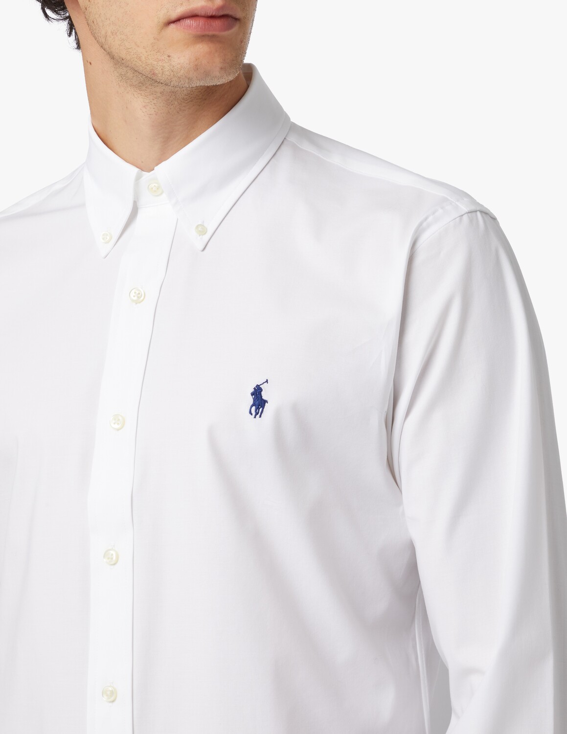 Спортивная рубашка из бистряка Ralph Lauren, белый — фото 4