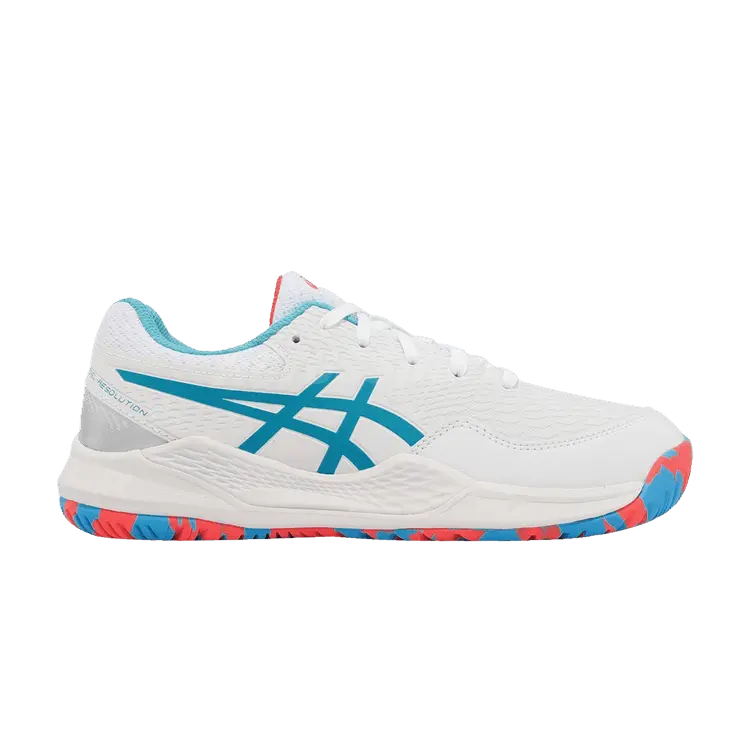 

Кроссовки ASICS Gel Resolution 9 GS 'Aquarium', белый