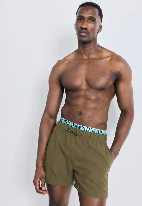 Плавки с логотипом logoband Emporio Armani, Olive