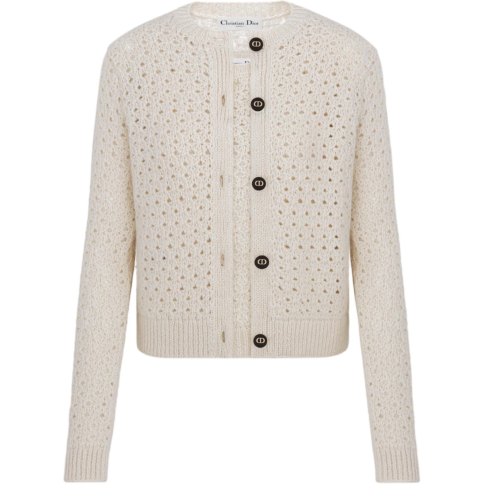 

DIOR Трикотажный свитер FW24 женский бежевый