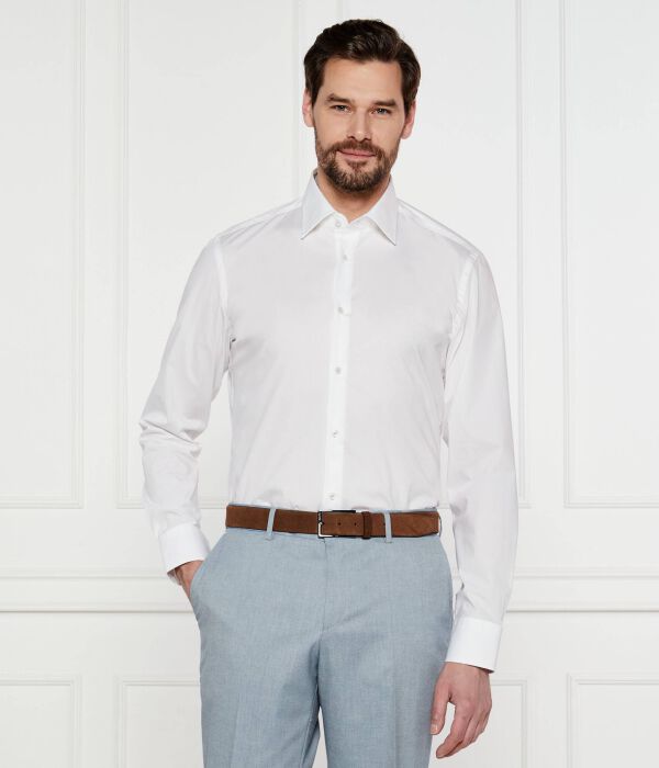 

Рубашка h-hank-kent-c3-214 Slim fit Boss, белый