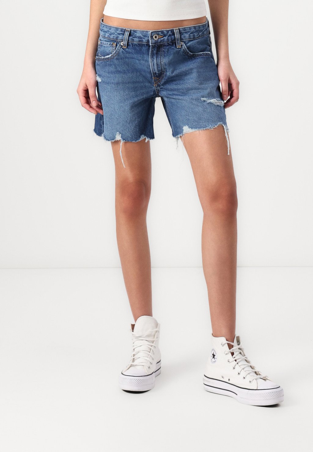 

Джинсовые шорты DISTRESSED Pepe Jeans, цвет Denim