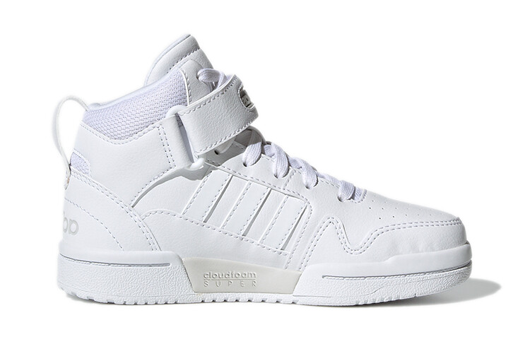 Детские баскетбольные кроссовки Postmove Kids Mid-top White Adidas Neo — фото 2