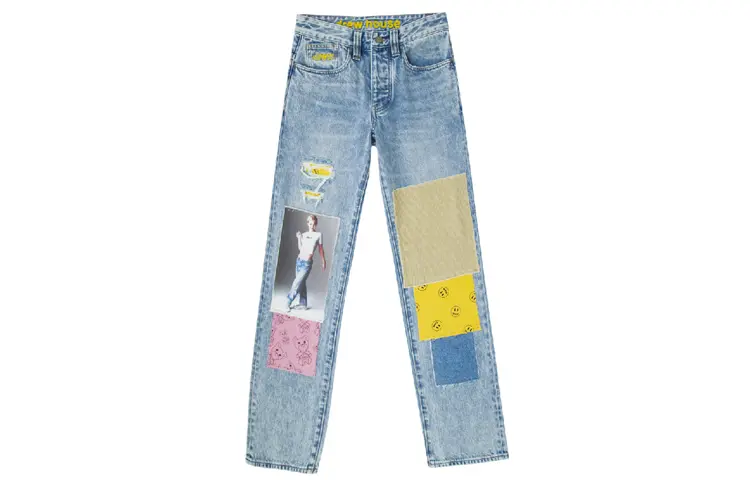 

Джинсы унисекс из коллекции Smiley Vintage Wash Blue Drew House, синий