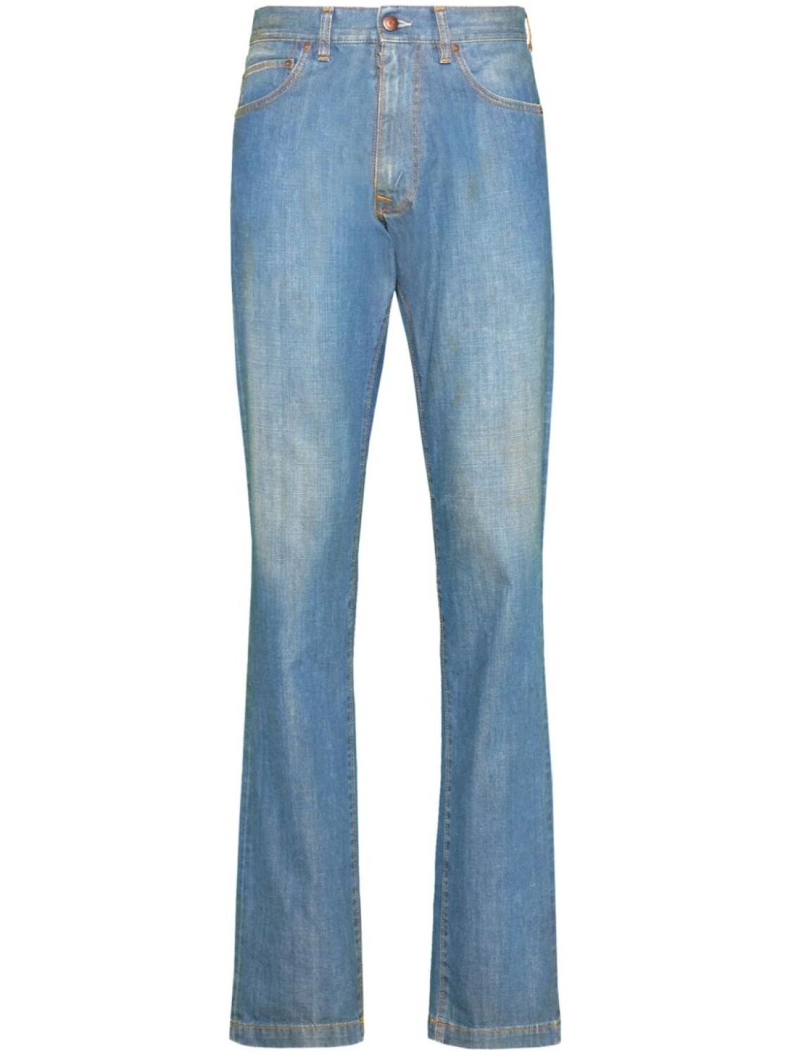 

Maison Margiela джинсы Americana с подворотами, синий