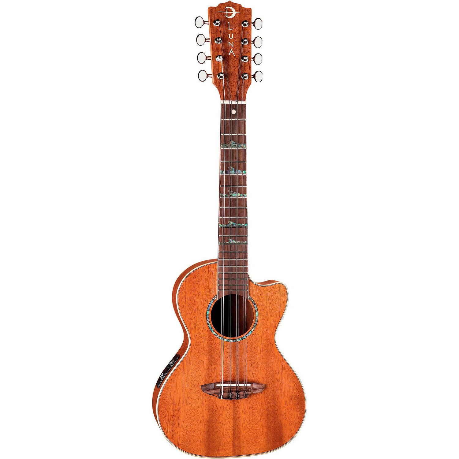 

Luna Guitars High Tide Тенор Гавайская гитара Красное дерево