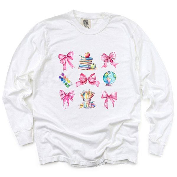 

Кофта Coquette pastel teacher с длинным рукавом, окрашенная в технике garment dyed Simply Sage Market, White