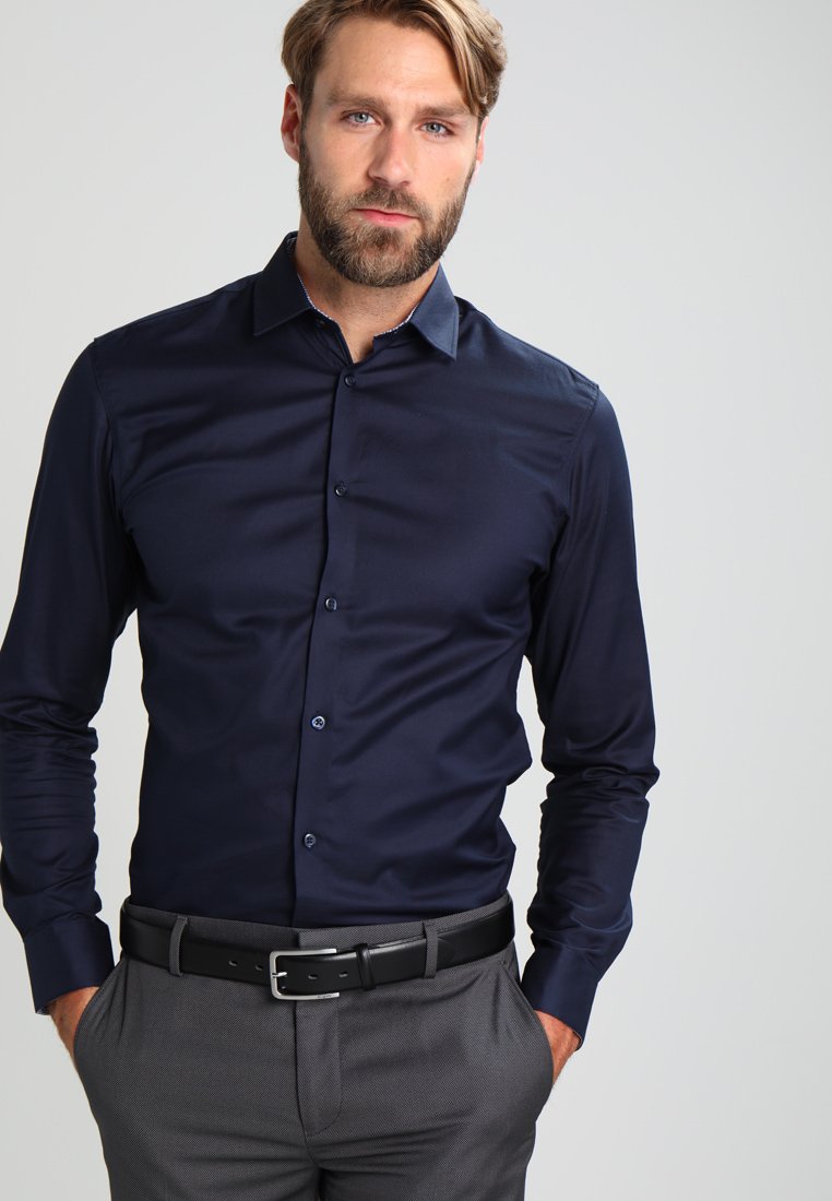 

Классическая рубашка Slhslimnew Mark Shirt Selected, цвет navy blazer