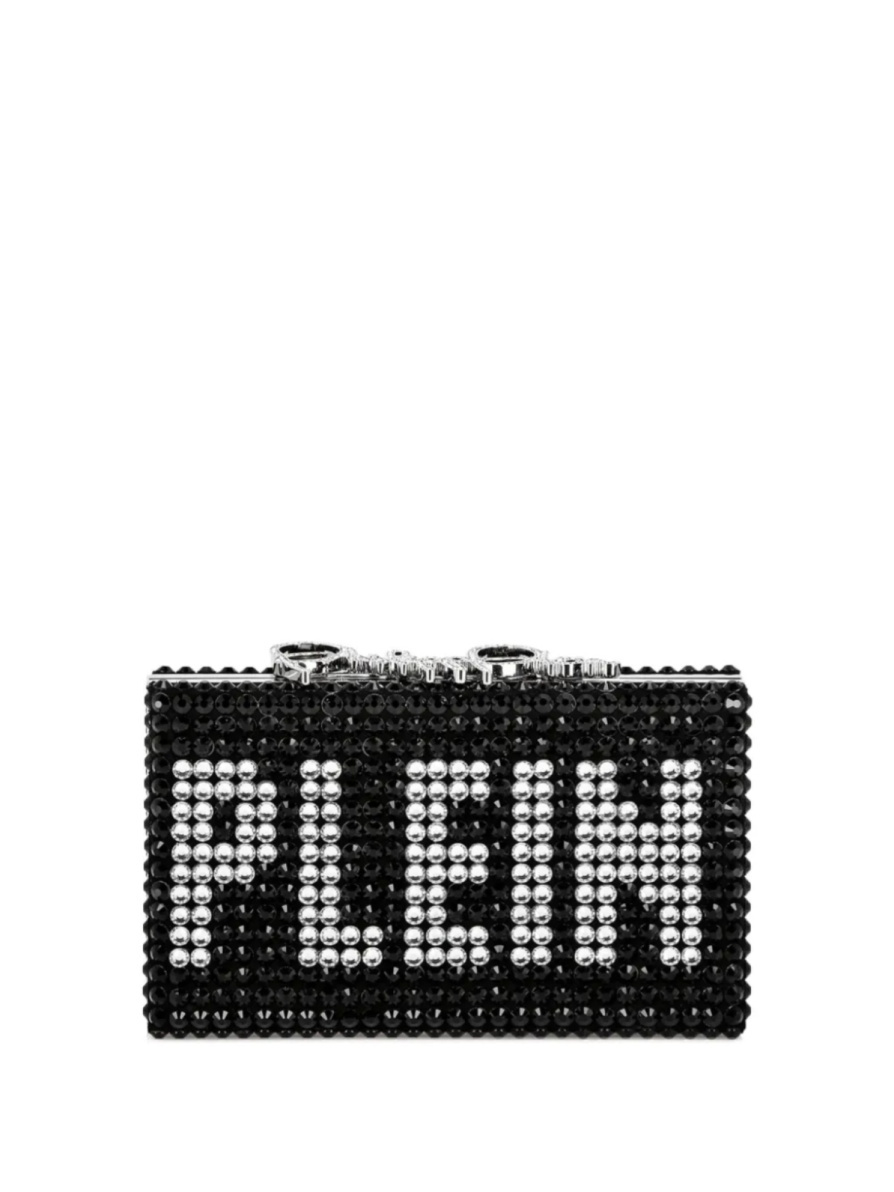 

Philipp Plein клатч с кристаллами, черный